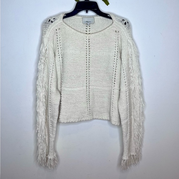 3.1 Phillip Lim Wool/Cashmere Blend Fringe Sweater - Picture 4 of 11